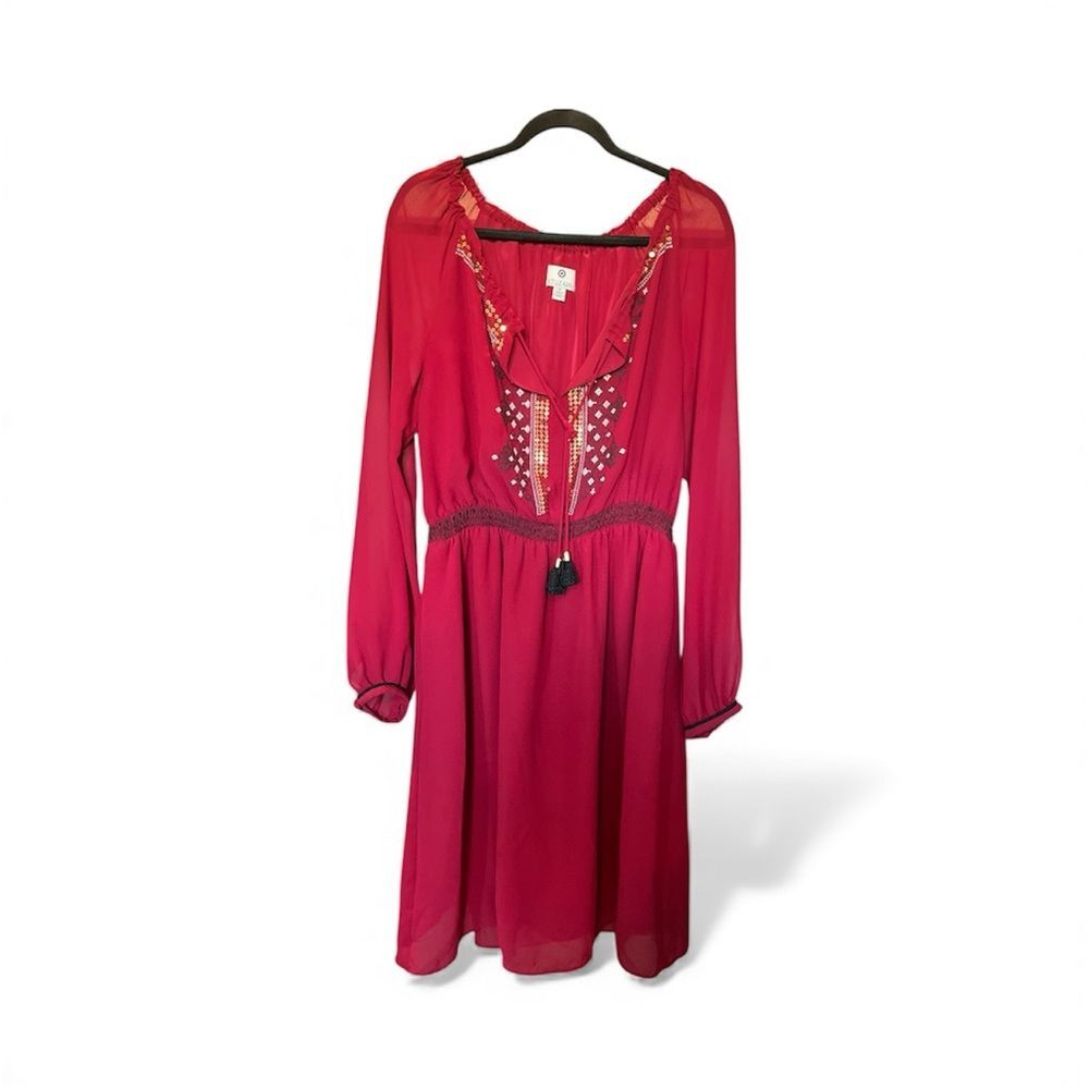 Altuzarra Vibrant Red Long Sleeve Dress